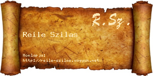 Reile Szilas névjegykártya